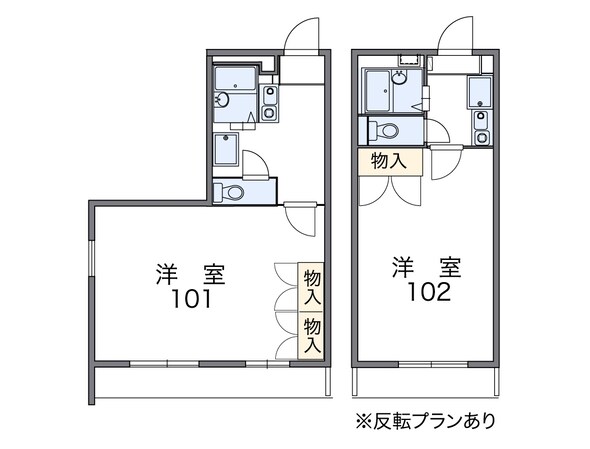 レオパレススズキの物件間取画像